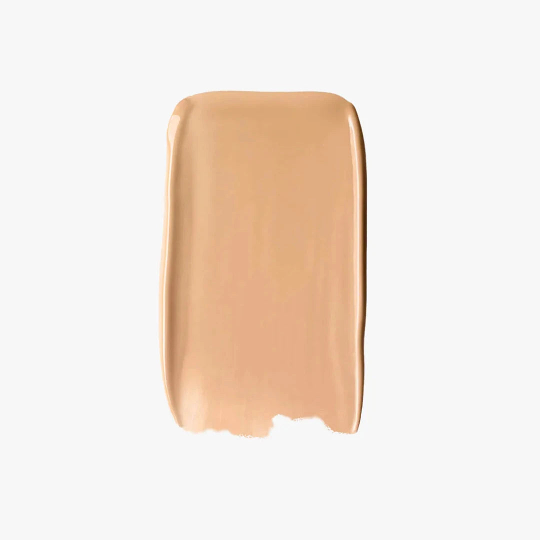 Sweed glass skin foundation swatch showing a smooth and radiant coverage for a flawless complexion