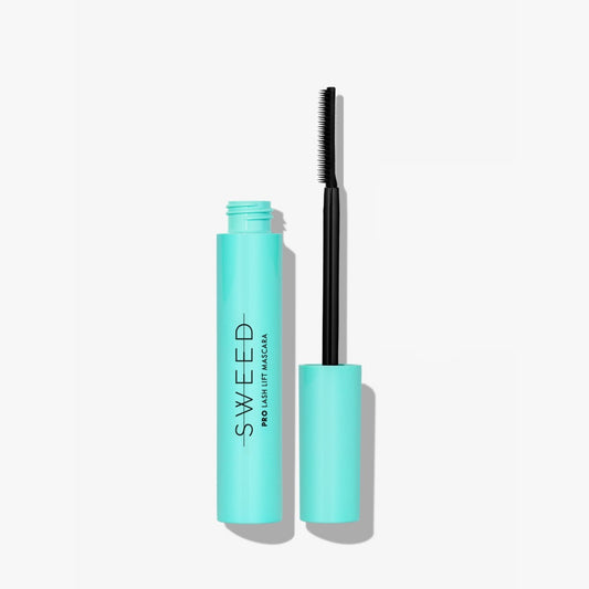 Sweed Lift and Separate Mascara in turquoise tube with unique brush for defined lashes