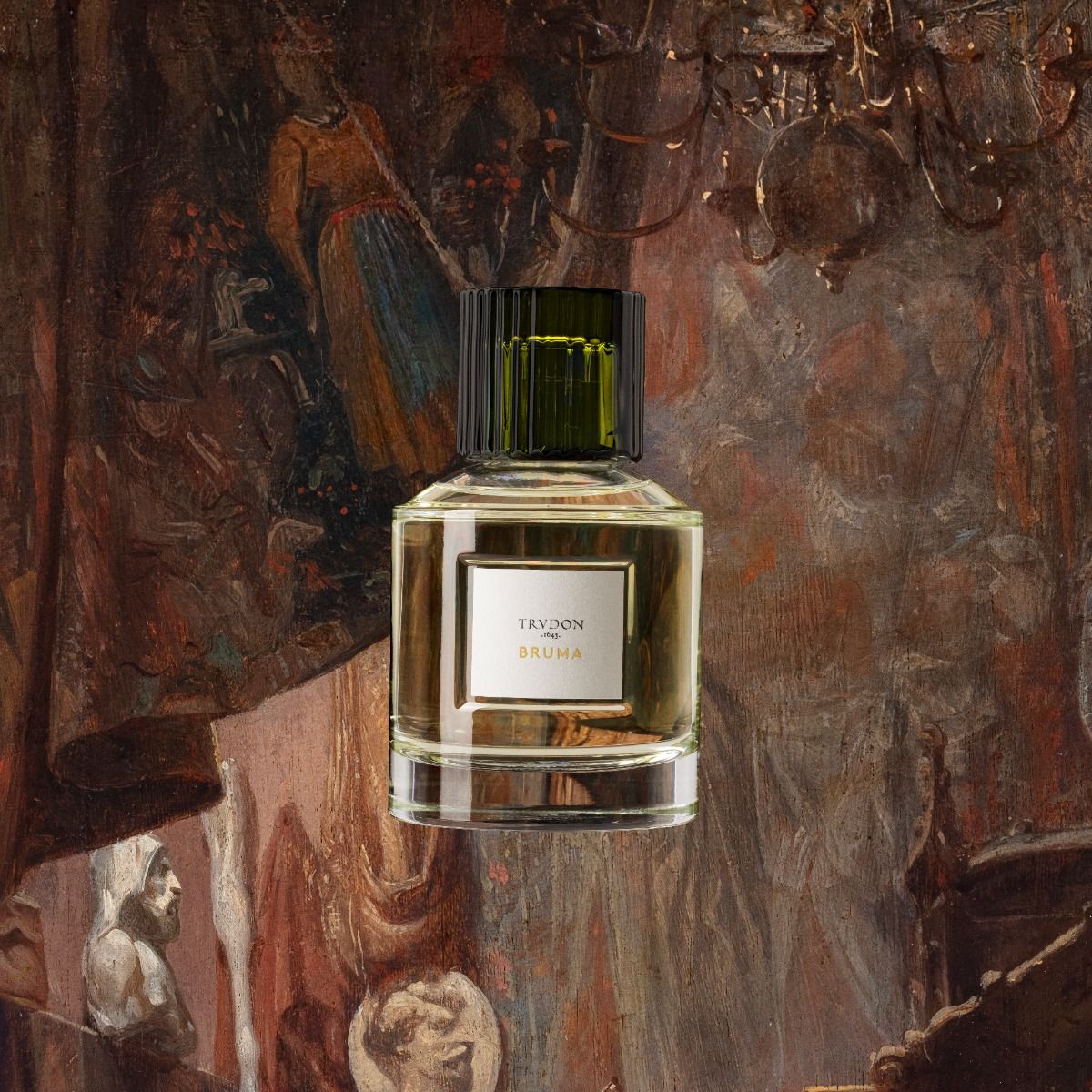 Trudon Bruma Eaux De Parfum in Elegant Bottle with Decorative Background