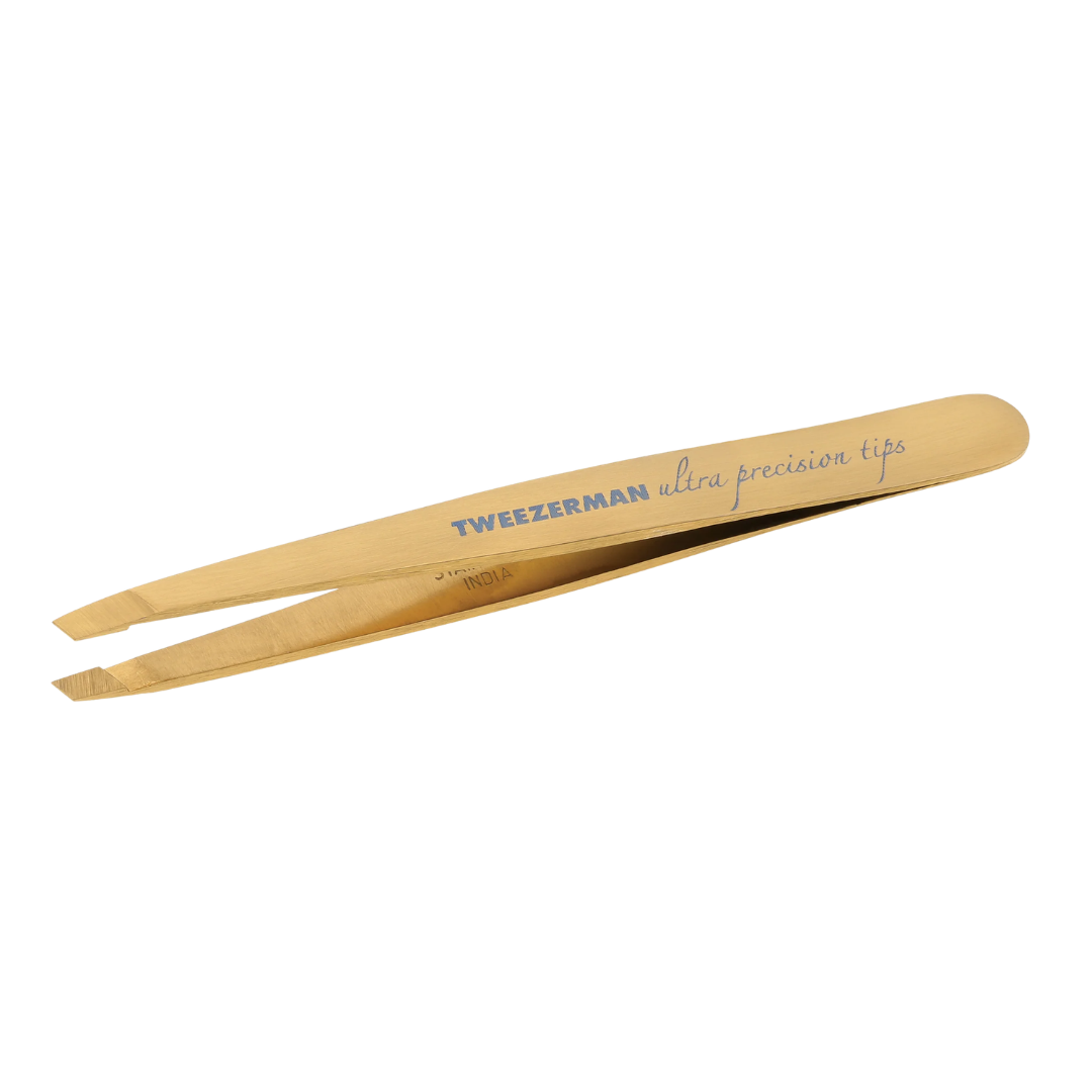Ultra Precision Slant Tweezers | Gold
