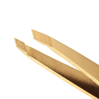 Ultra Precision Slant Tweezers | Gold