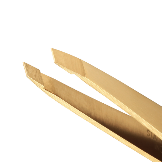Ultra Precision Slant Tweezers | Gold