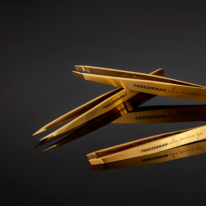 Ultra Precision Slant Tweezers | Gold