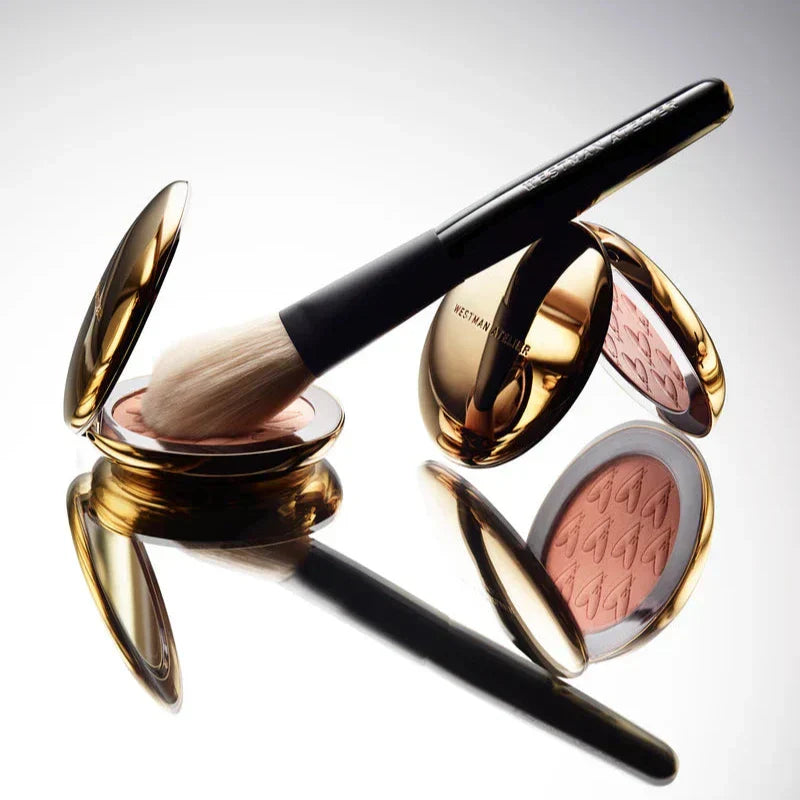 Westman Atelier Powder Bronzer with brush in elegant packaging perfect for a natural glow