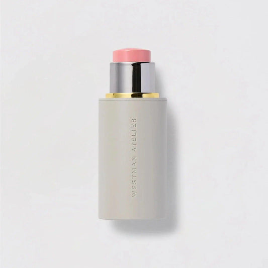 Westman Atelier Blush Stick in soft pink shade with sleek packaging for a natural glow