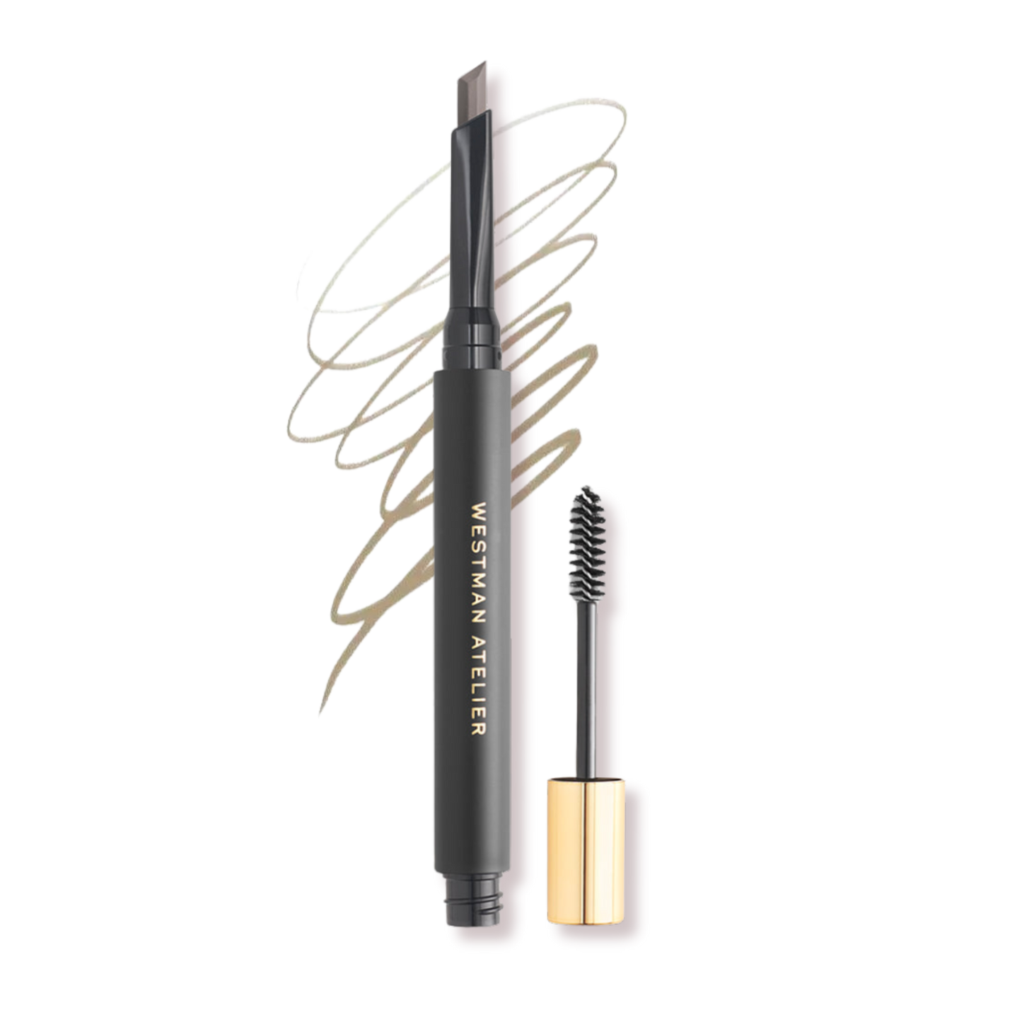 Westman Atelier Brow Defining Pencil with dual-ended brush for precise eyebrow shaping