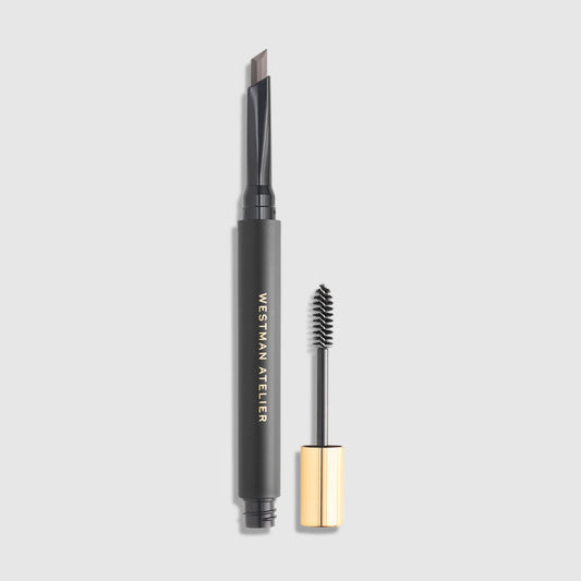 Westman Atelier Brow Defining Pencil with dual-ended brush for precise eyebrow shaping