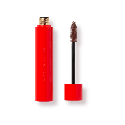 Westman Atelier Buildable Mascara in bold red packaging for enhanced lash volume and definition