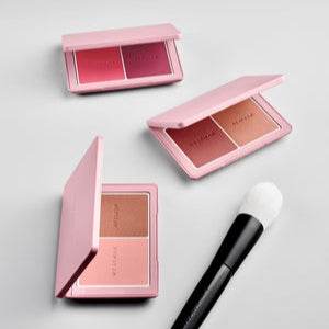 Westman Atelier Powder II Brush with Three Blush Compacts for Effortless Makeup Application