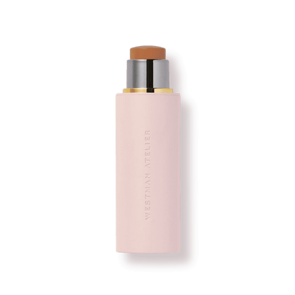 Westman Atelier Foundation Stick in a sleek pink casing for a seamless makeup application
