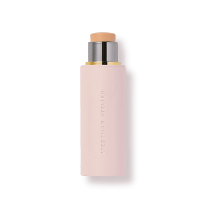 Westman Atelier Foundation Stick in a sleek pink tube for easy application and a natural finish