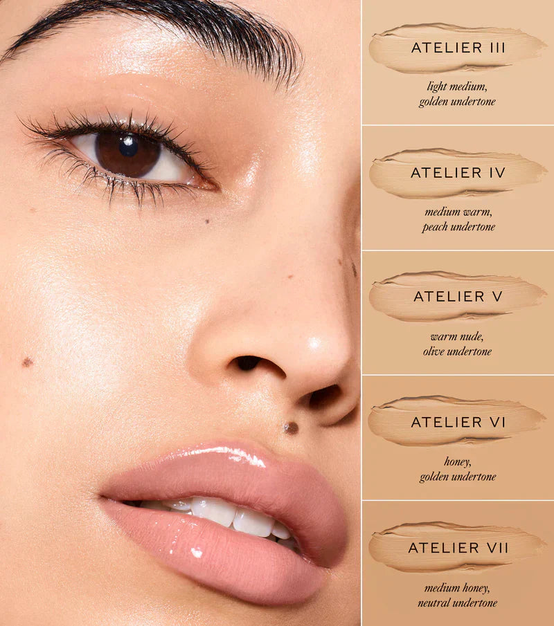 Westman Atelier Foundation Stick shades ranging from light to warm tones for a flawless complexion