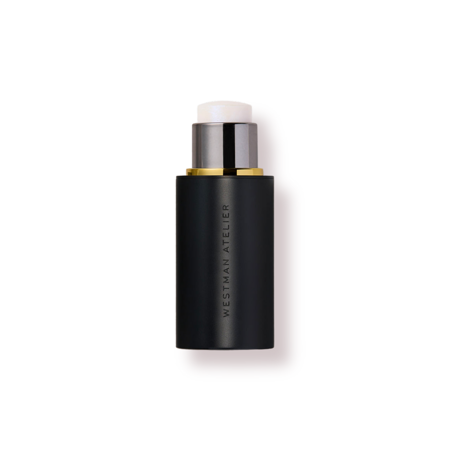 Westman Atelier Highlight Stick in a sleek black container for radiant, glowing skin