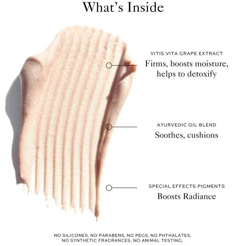 Westman Atelier Highlight Stick swatch showing a radiant, creamy texture enriched with beneficial ingredients