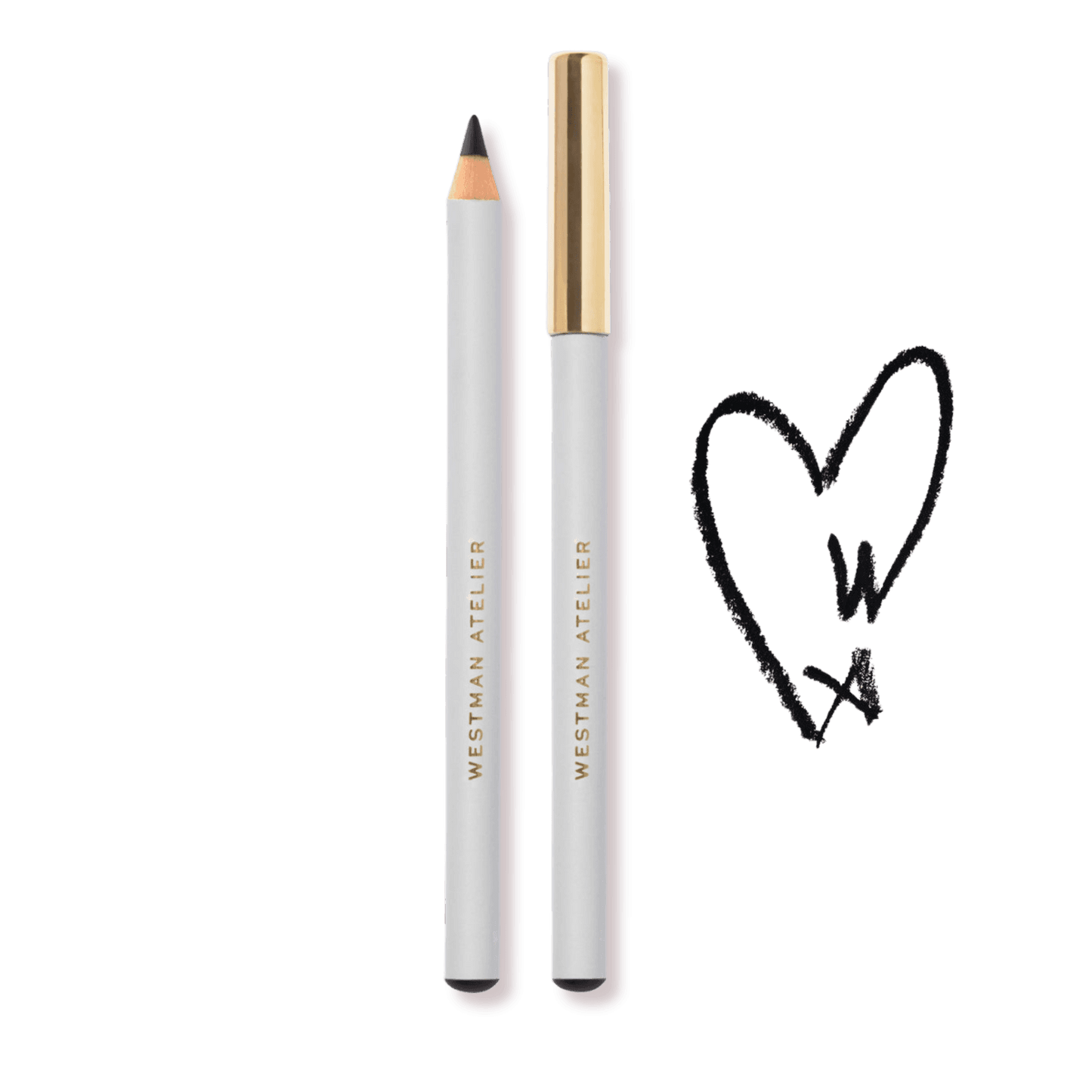 Westman Atelier Kohl Eye Pencil in Black and White Packaging for Defined Eye Looks