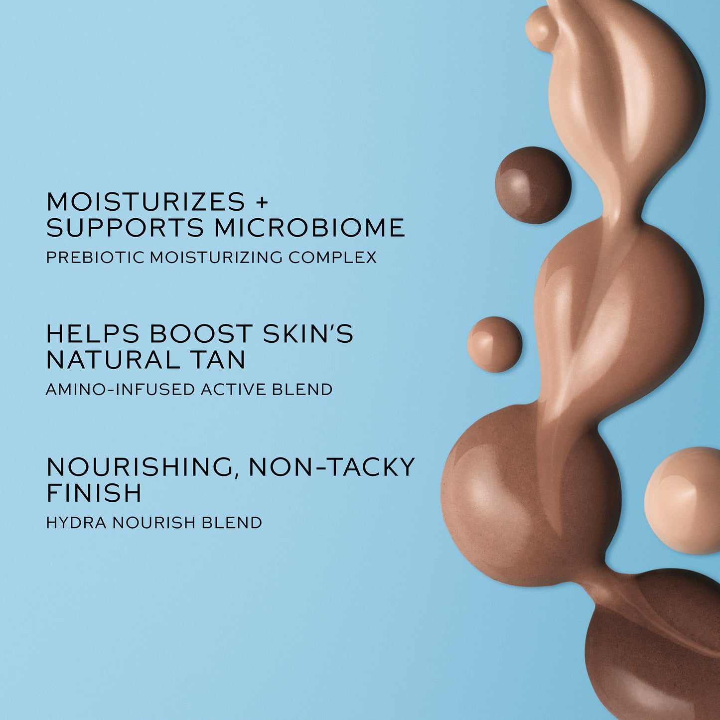 Westman Atelier Liquid Bronzer swatches showcasing hydration and natural tan benefits