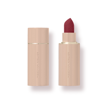 Westman Atelier Luxury Matte Lipstick in a stylish packaging with heart embossed tip