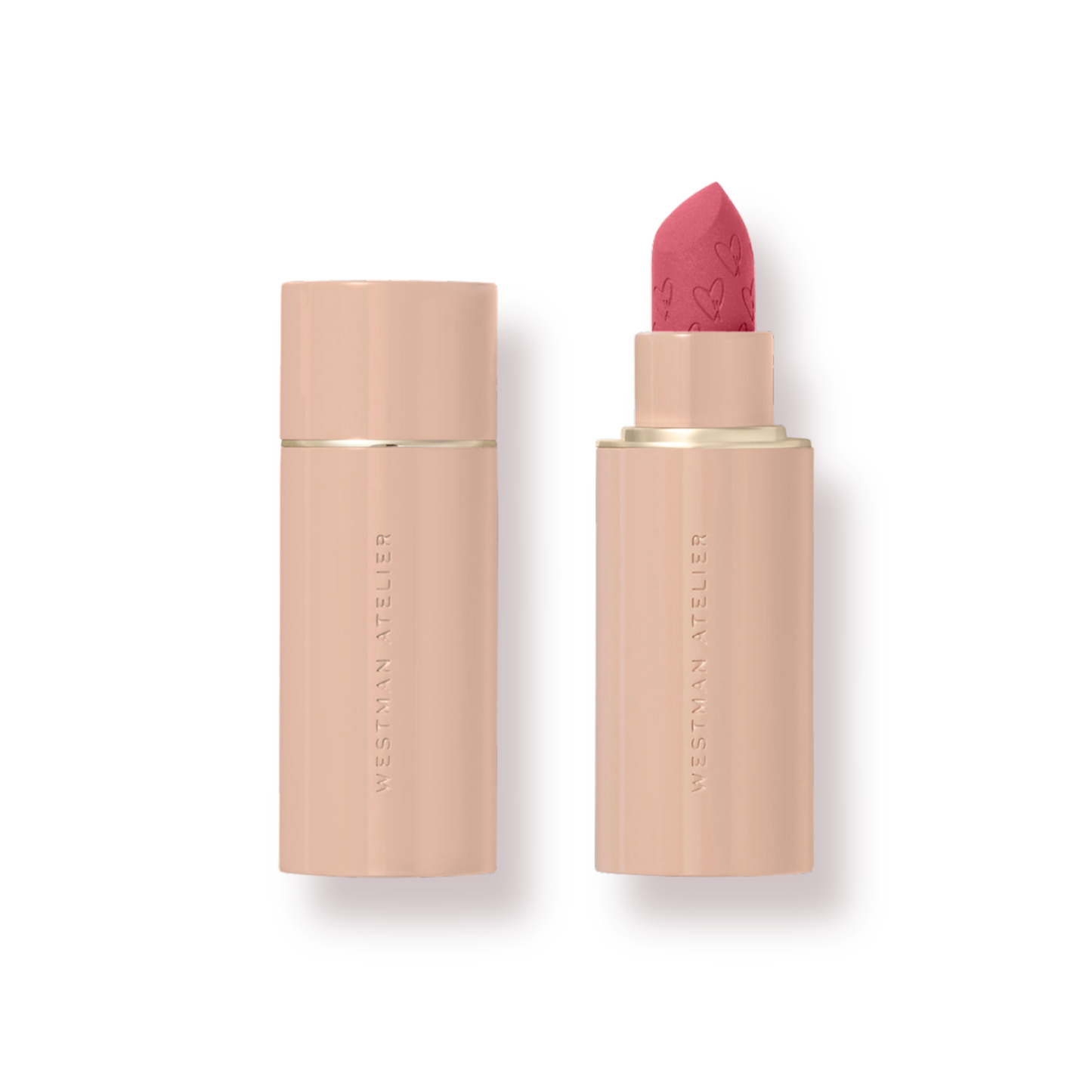Westman Atelier Luxury Matte Lipstick in a stylish tube with a soft pink shade for elegant lips