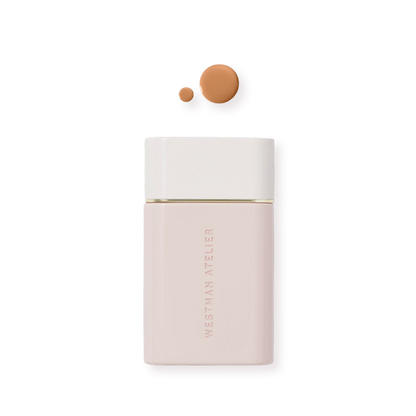 Westman Atelier Radiant Skin Tint bottle with fluid drops for a natural finish