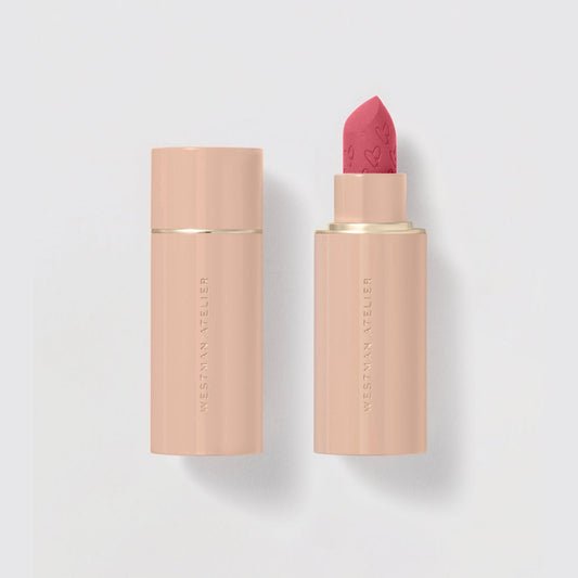 Westman Atelier Comfortable Matte Lipstick in Soft Pink Shade with Elegant Packaging